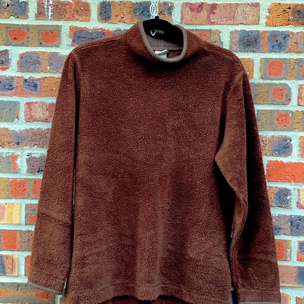 Womens large LL Bean Sherpa Pull Over.